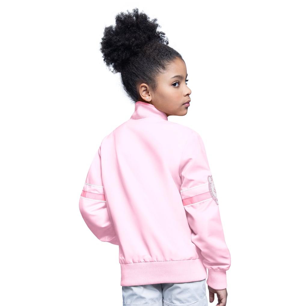  Boston Celtics Starter Youth Arena Full-Snap Varsity Jacket - Light Pink